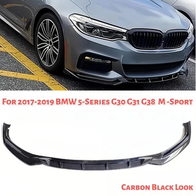 Labio de parachoques delantero estilo carbono deportivo 540i 530i M para BMW G30 G31 G38 serie 5 Foto 1 de 4