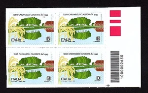 Italia 2025 : Riso Carnaroli - quartina con codice a barre, MNH** - Picture 1 of 1