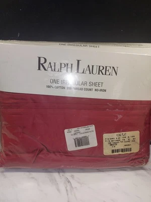RALPH LAUREN IRREGULAR SHEET100% COTTON 200 THREAD COUNT NO-IRON FLAT SHEET  - Image 1 of 4