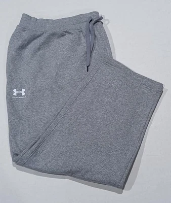 UNDER ARMOUR RIVAL FLEECE POLYESTER BLEND SWEATPANTS MENS SIZE 5XL -GRAY- NWOT - Image 1 of 3