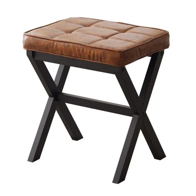 Taburete para pies pequeño otomano reposapiés acolchado taburete para pies escritorio taburete para pies para... Foto 1 de 4