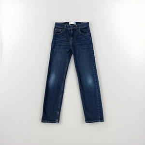 Wrangler Boys Adjustable Fit Denim Blue Jeans Size 10 Slim - Picture 1 of 2