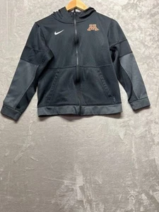 Nike Dri-FIT Hoodie Women's Size Large Black Hooded Long Sleeve Pocket  Full Zip - Picture 1 of 5