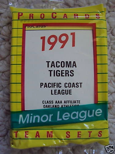1991 TACOMA TIGERS TEAM SET A'S PROCARDS SCOTT BROSIUS - Image 1 of 1
