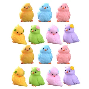 14 pezzi statue uccellini in miniatura resina piccoli uccellini statuine mini uccellini ornamenti - Foto 1 di 12