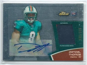 2011 Topps Finest Daniel Thomas PRIME PATCH RELIC AUTO AUTOGRAPH RC 209/310 - Bild 1 von 1