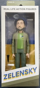 Wolodymyr Selenskyj - Real Life Actionfiguren - Neu in OVP - versiegelt - Ständer mit Ukraine - Bild 1 von 5