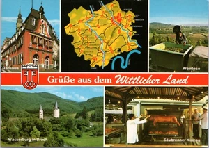 Postcard Germany Map - The Wittlich Depression - Picture 1 of 2