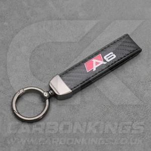 Llavero coche estilo fibra de carbono Audi A6 línea S 4A 4B 4F 4G 4K 4L - Imagen 1 de 7