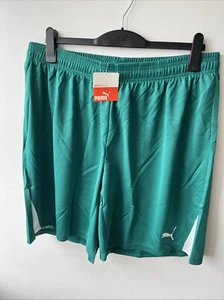 PUMA Herren Hose Shorts Without Inner Slop Team Green-White XXL BNWT - Picture 1 of 5
