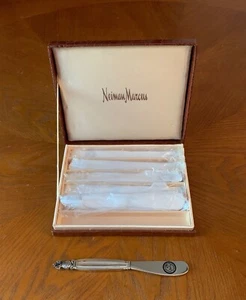 Set (6) Godinger Silver Art Co. Buttermesser Ananas Design Neiman Marcus - Bild 1 von 3