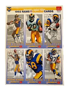 Carte da gioco NFL edizione limitata di McDonald's anno 1993 - Foto 1 di 7