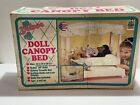 Vintage American Plastic Toy Deluxe Canopy Bed Rare New In Box Made In Usa