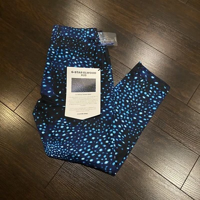 Pantalones de mezclilla para mujer G-Star 3D Mid Boyfriend nuevos con etiquetas $130 talla W27 x L30 estampado de tiburón ballena Foto 1 de 4