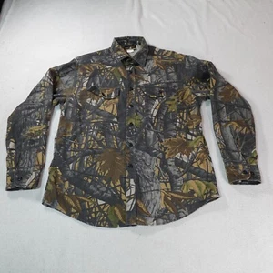 Skyline Camo Shirt Mens Large Green Hunt Gorpcore Hunters View Camouflage Fish - Picture 1 of 15