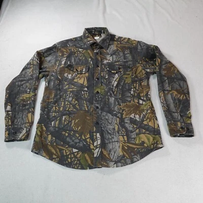 Skyline Camo Shirt Mens Large Green Hunt Gorpcore Hunters View Camouflage Fish - Image 1 of 4