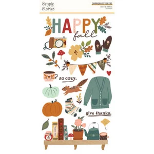 Pegatinas de aglomerado Simple Stories - Sidra y donuts, 22917 - Imagen 1 de 2