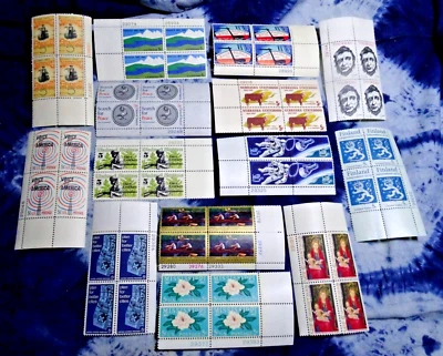 US 1323-1337 COMMEMORATIVES OF 1967 STAMPS MNH/OG SET OF 15 PLATE# BLOCKS OF 4 - Image 1 of 2