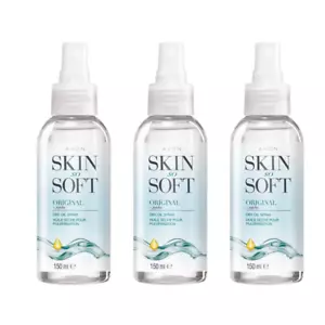 Avon Skin So Soft Dry Oil Spray 3x150ml - Hydrating - Body Moisturiser Soft Skin - Picture 1 of 6