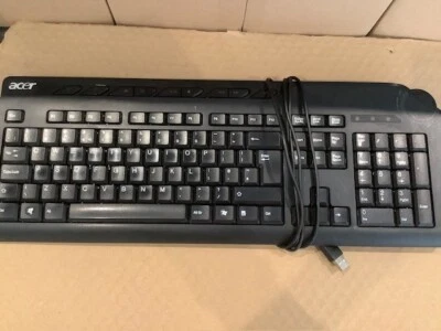 ACER SK-9625 Wired Keyboard QWERTY UK Multimedia & Volume Control Features - Image 1 of 3