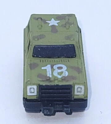 老式 1988 Funrise Micro Machines 绿色军用卡车 SUV Blazer Bronco Jeep — 第 1/4 张图片