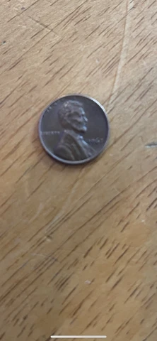 1967 Lincoln Penny No Mint Mark - RARE Error "L" & "WE Trust" on rim Cover