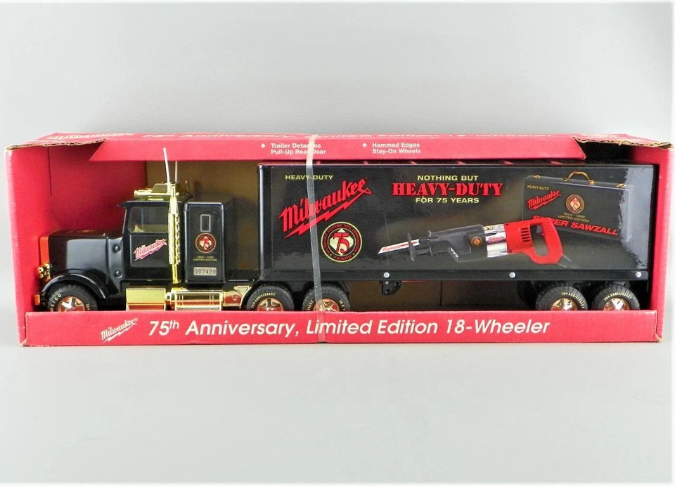 Vintage 1999 Nylint 24" Steel Milwaukee Tools Lmt Edt Tractor Trailer Semi NEW! - Image 1 of 4