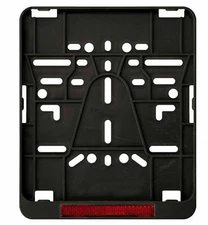 Kennzeichenhalter Motorrad 180x200 Kennzeichen-Platte mit Reflektor mit E-Nr.