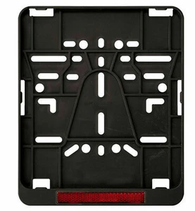 Kennzeichenhalter Motorrad 180x200 Kennzeichen-Platte mit Reflektor mit E-Nr. - Bild 1 von 1