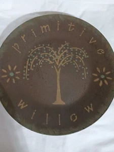 The Hearthside Collections Folk Art Decorative Willow Plate 9 3/4" D - Picture 1 of 4