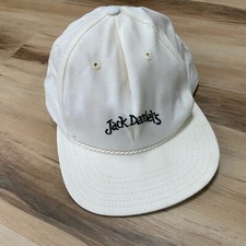 Vintage Jack Daniels New Era  Baseball Hat Cap Snap Back Made In USA Braid Rope