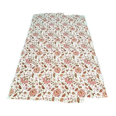 Tela Waverly Bonded Plymouth Paisley 48.25X67 Estampado Floral Algodón Rosa Verde Foto 1 de 4