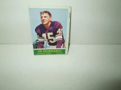 ED SHAROCKMAN 1964 Philadelphia Football card #108 MINNESOTA VIKINGS Lower Grade - Image 1 of 2