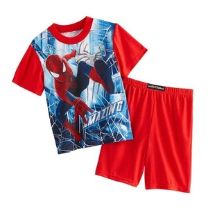 The AMAZING SPIDER-MAN 2-Piece Pajamas Sleepwear Short Set NWT Boys Size 4 - Picture 1 of 1