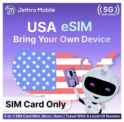 Jethro Mobile eSIM Card Phone Kit - Image 1 of 4