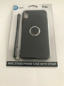onn iPhone Xs Max iPhone case w/ Ring Stand and Removable Silicon Strap–3 Colors - Picture 1 of 6