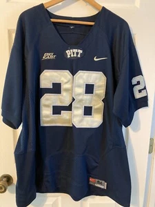 Mens Nike NCAA Pitt Panthers Big East #28 Lewis Stitched Jersey Size 54 - Picture 1 of 7