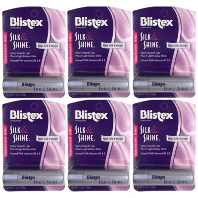 6 x Crema hidratante de labios Blistex Silk & Shine - 0,13 OZ Foto 1 de 3
