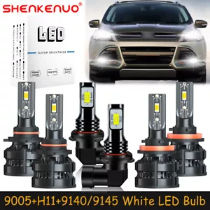 For Ford Escape 2013-2016 Combo 6X LED Headlight Bulb High Low Beam Fog Light Z8 - Picture 1 of 21