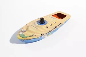 Mermaid Pop Pop Candle Boat Retro Tin Toy - Picture 1 of 3