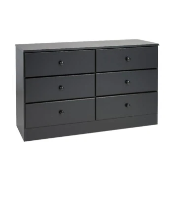 Prepac BDC4829 6 Drawer Dresser - Black - Image 1 of 4