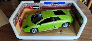 Lamborghini Murcielago Verde BURAGO 1/18 COD 3316 AUTO DA COLLEZIONE VINTAGE - Foto 1 di 9