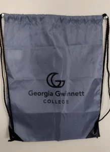Borsa Georgia Gwinnett College grigia con coulisse per palestra negozio o spiaggia - Foto 1 di 7