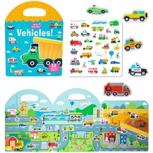 Portable Jelly Sticker Quiet Book for Kids Reusable Sticker Book for Toddlers... - Picture 1 of 6