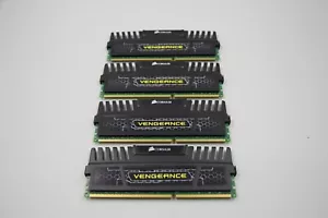 LOT OF 4 CORSAIR VENGEANCE 16GB CMZ16GX3M4X1866C9 SDRAM DDR3 - Picture 1 of 2