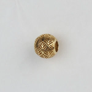 Pandora 14k Yellow Gold Women's "Tropicana" Bracelet Spacer Charm 750834 - Picture 1 of 2