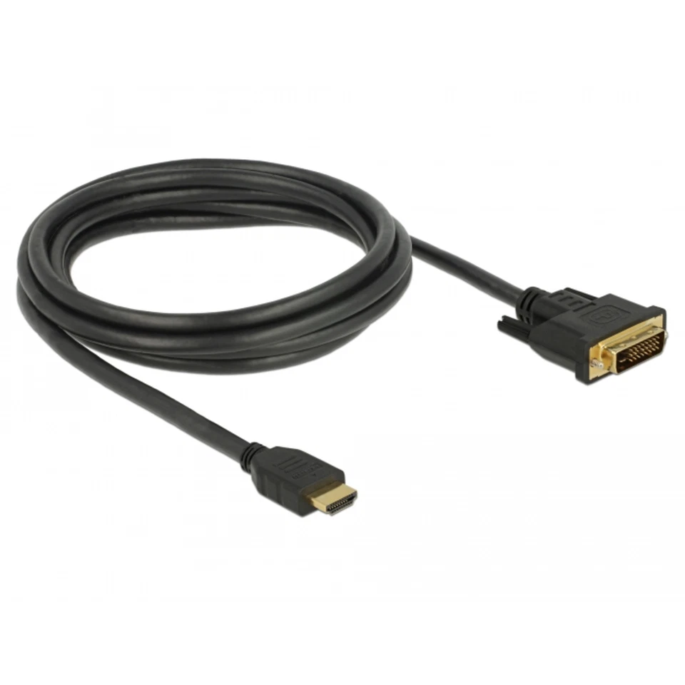 Delock HDMI zu DVI 24 1 Kabel bidirektional 2 M