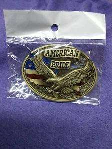 Soaring Eagle American Pride Belt Buckle Bronze New - Picture 1 of 5