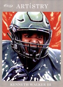 2022 Sage Artistry Silver KENNETH WALKER RC #104