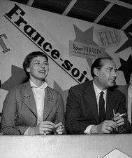 Ingrid Bergman And Roberto Rossellini Fair Of Stars Paris 1954 OLD PHOTO